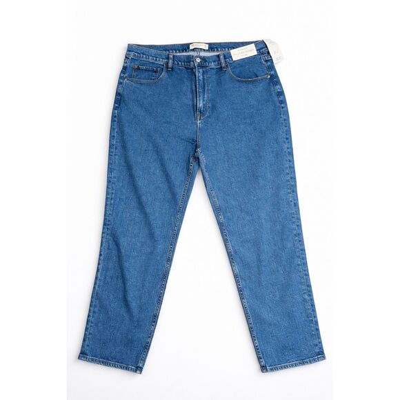 Abercrombie & Fitch Denim - Abercrombie & Fitch Ultra High Rise Ankle Straight Jeans Women’s 34 / 18L NWT